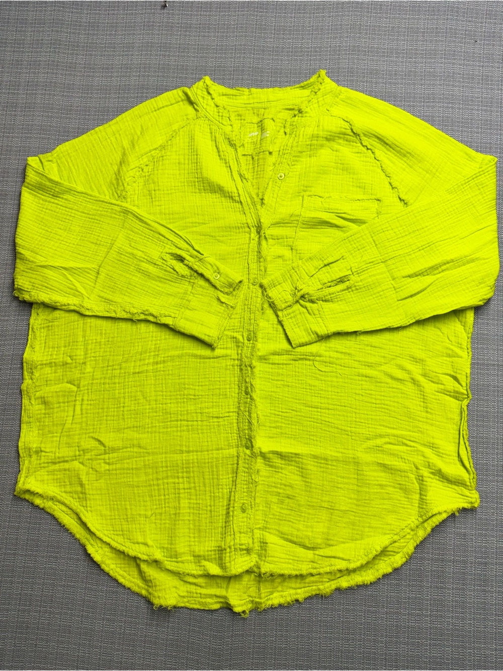 Aerie Women’s Lightweight Shirt in Neon Yellow